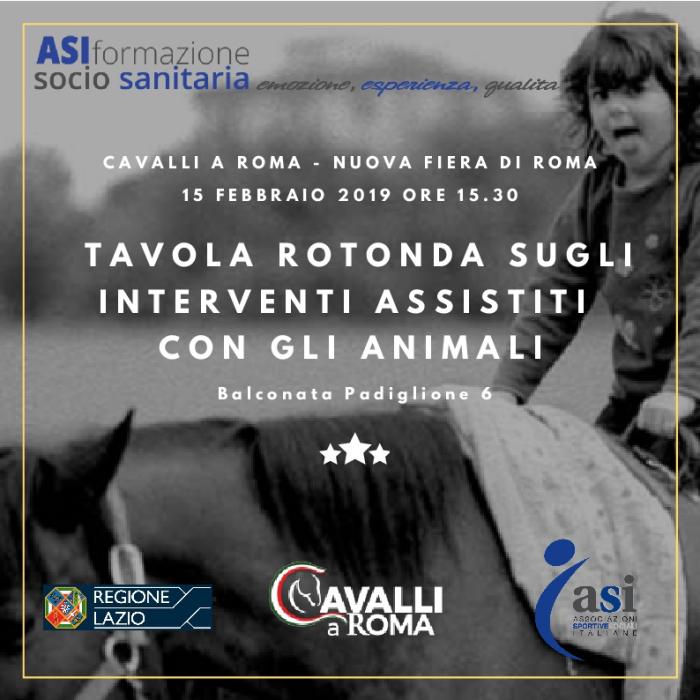 Cavalli a Roma, tavola rotonda ASI su Interventi Assisititi con Animali